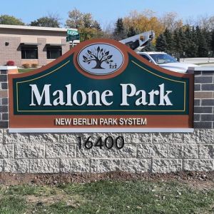 Malone Park Monument Sign - New Berlin, WI