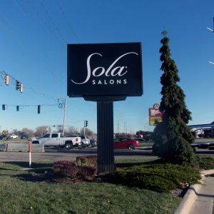 Pylon Sign for Sola Salons