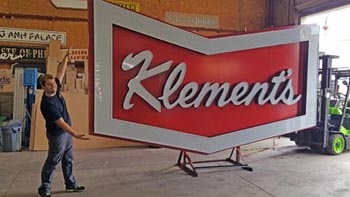 Klement's Sausage Sign Fabrication