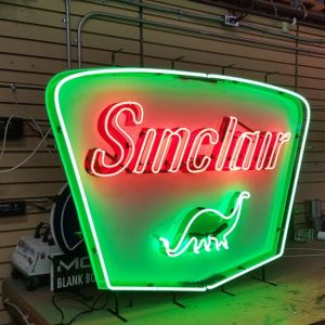 Sinclair Gas Station Neon Sign