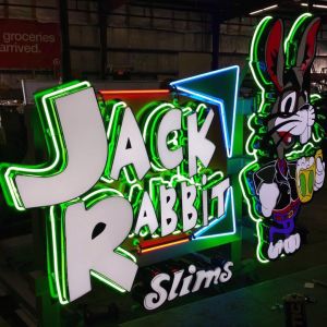Jack Rabbit Slims Restaurant Neon Sign - Milwaukee, WI