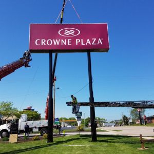 Pylon Sign for Crowne Plaza Hotel