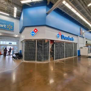 Domino's Pizza Signs for Walmart Restaurant