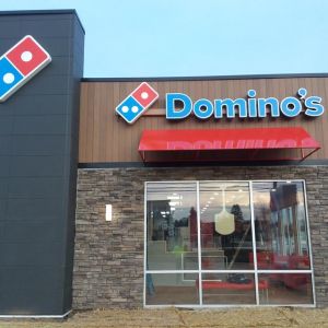 Branded Channel Letters for Domino's Pizza
