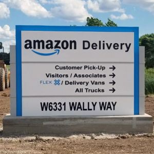 Amazon Delivery Center Monument Sign - Greenville, WI