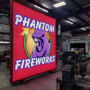 Pylon Sign Fabrication for Phantom Fireworks