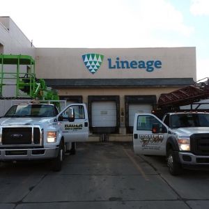 Dimensional Letters for Lineage Logistics Corporate Building