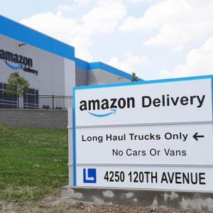 Amazon Delivery Center Monument Sign - Kenosha, WI