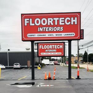 Pylon Sign for Floortech Interiors Store