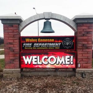Electronic Message Center for Fire Department - Wales, WI