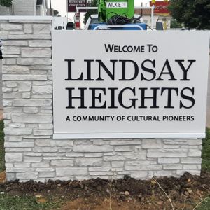 Lindsay Heights Neighborhood Monument Sign - Milwaukee, WI