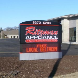 Electronic Message Center for Ritzman Appliance - Hales Corners, WI