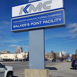 Pylon Sign for Kickhaefer Manufacturing Company - Milwaukee, WI