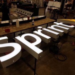 Fabrication of Channel Letters for Sprint