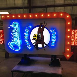 Oscar's Winner's Circle Pub Neon Sign - Milwaukee, WI