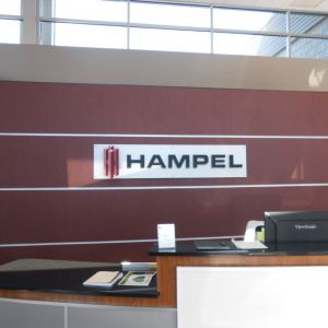 Hampel Corporation Reception Area Sign - Germantown, WI 