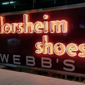 Webb's Florsheim Shoes Neon Sign