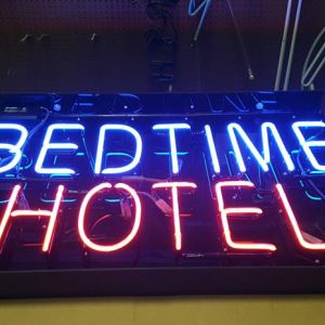 Bedtime Hotel Neon Sign