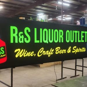 Fabrication of R&S Liquor Outlet Cabinet Sign