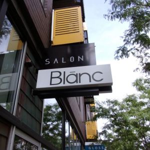 Salon Blanc Cabinet Sign - Milwaukee, WI