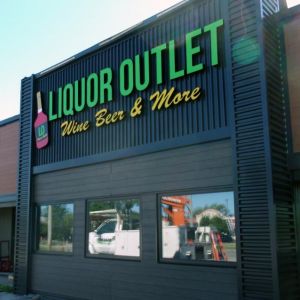 Liquor Outlet Channel Letters - Milwaukee, WI