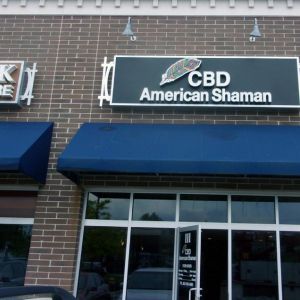 CBD American Shaman Cabinet Sign - Green Bay, WI