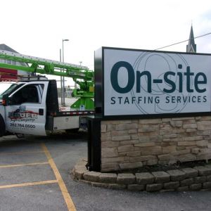 On-Site Staffing Services Monument Sign - Milwaukee, WI