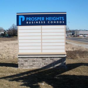 Prosper Heights Business Condos Monument Sign - West Bend, WI