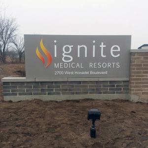 Ignite Medical Resort Monument Sign - Oak Creek, WI