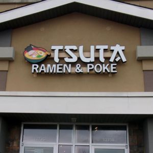 Tsuta Ramen & Poke Channel Letters - Pewaukee, WI