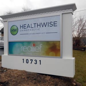 Healthwise Chiropractic Monument Sign - Hortonville, WI