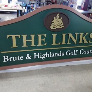 Fabrication of The Links Golf Course Monument Sign