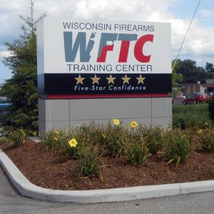Wisconsin Firearms Training Center Monument Sign - Brookfield, WI 