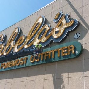 Installation of Cabela's Channel Letters