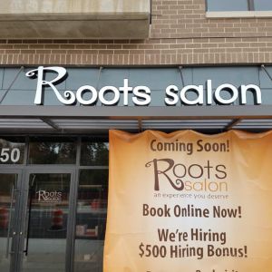 Roots Salon Channel Letters - Wauwatosa, WI
